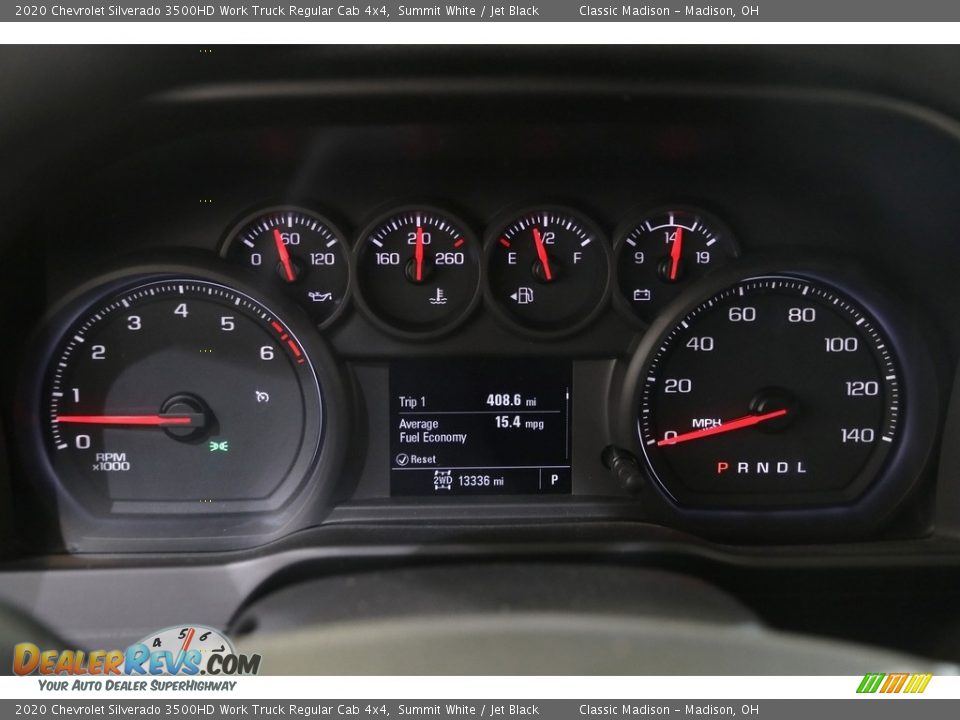 2020 Chevrolet Silverado 3500HD Work Truck Regular Cab 4x4 Gauges Photo #8