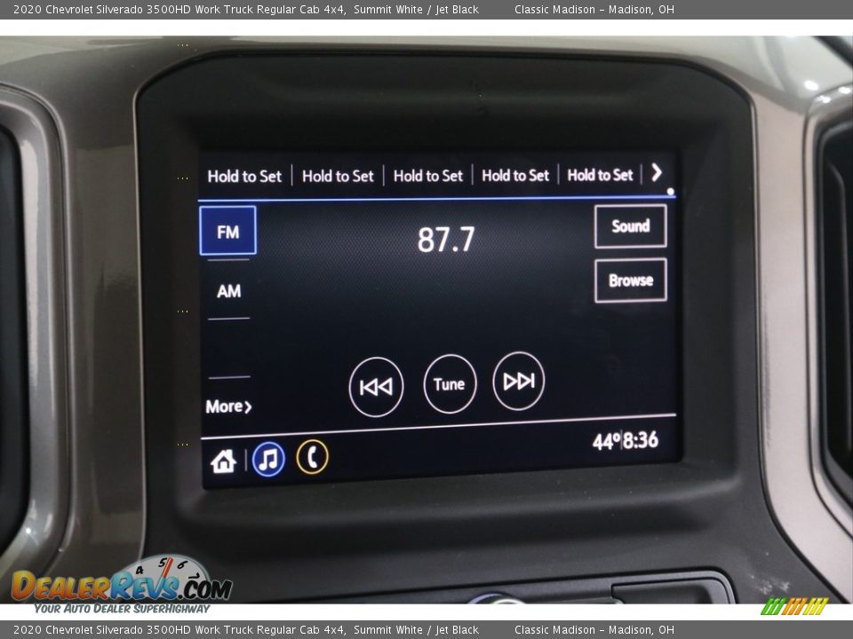 Audio System of 2020 Chevrolet Silverado 3500HD Work Truck Regular Cab 4x4 Photo #10