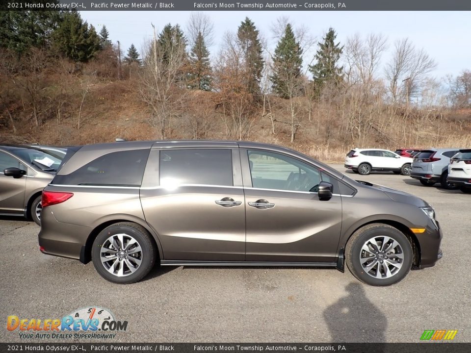 2021 Honda Odyssey EX-L Pacific Pewter Metallic / Black Photo #2