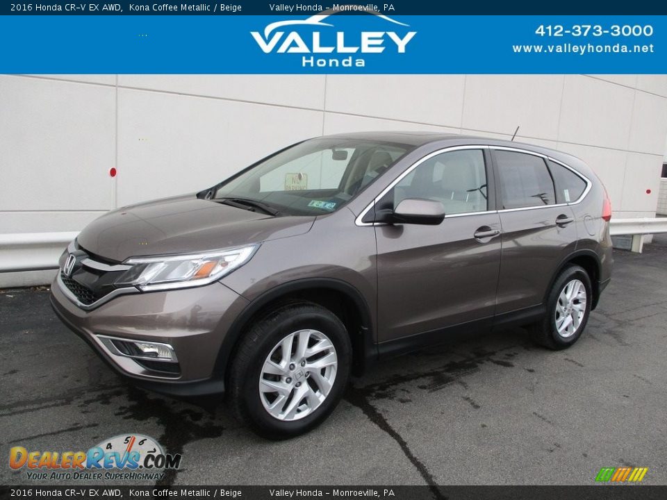 2016 Honda CR-V EX AWD Kona Coffee Metallic / Beige Photo #1