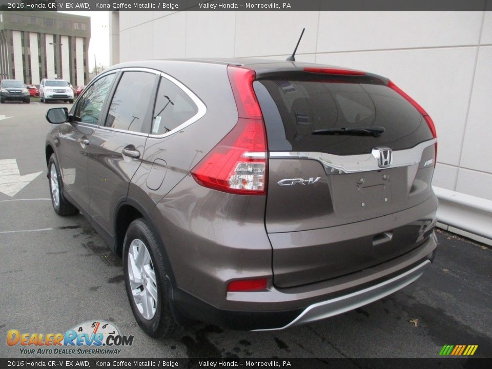 2016 Honda CR-V EX AWD Kona Coffee Metallic / Beige Photo #3