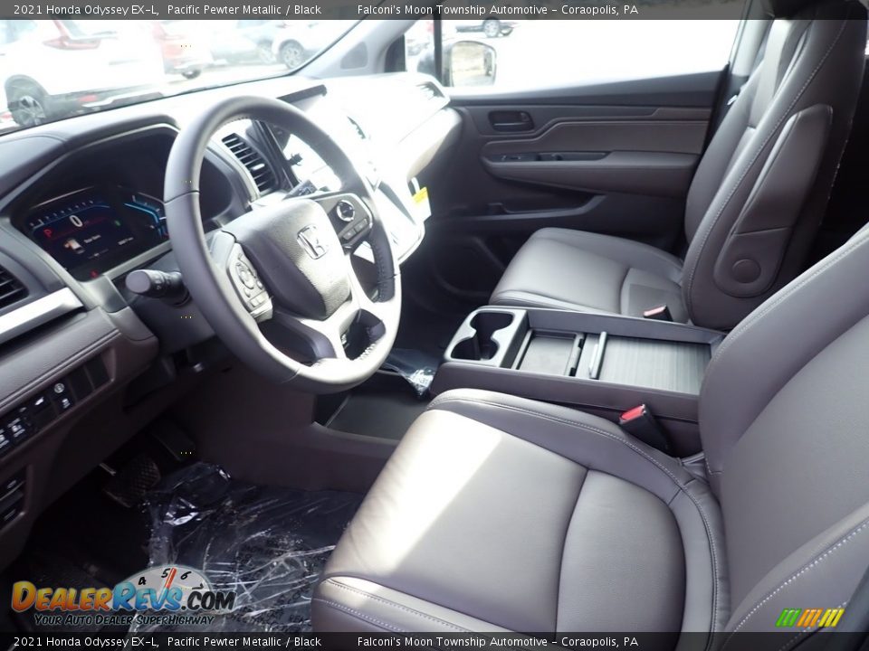 2021 Honda Odyssey EX-L Pacific Pewter Metallic / Black Photo #8