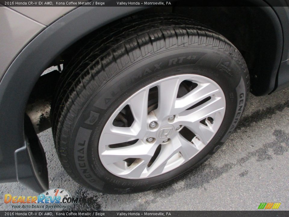 2016 Honda CR-V EX AWD Kona Coffee Metallic / Beige Photo #6