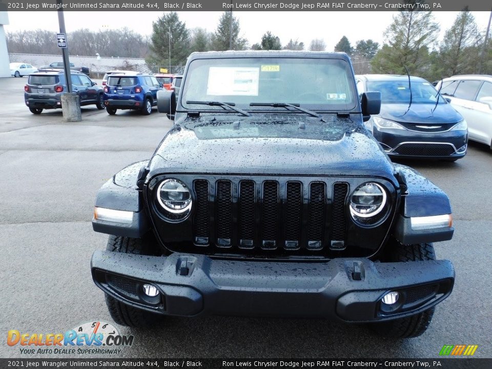 2021 Jeep Wrangler Unlimited Sahara Altitude 4x4 Black / Black Photo #2