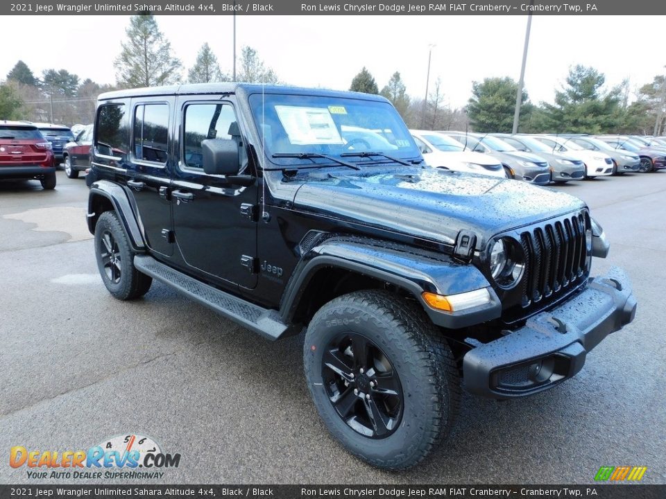 2021 Jeep Wrangler Unlimited Sahara Altitude 4x4 Black / Black Photo #3