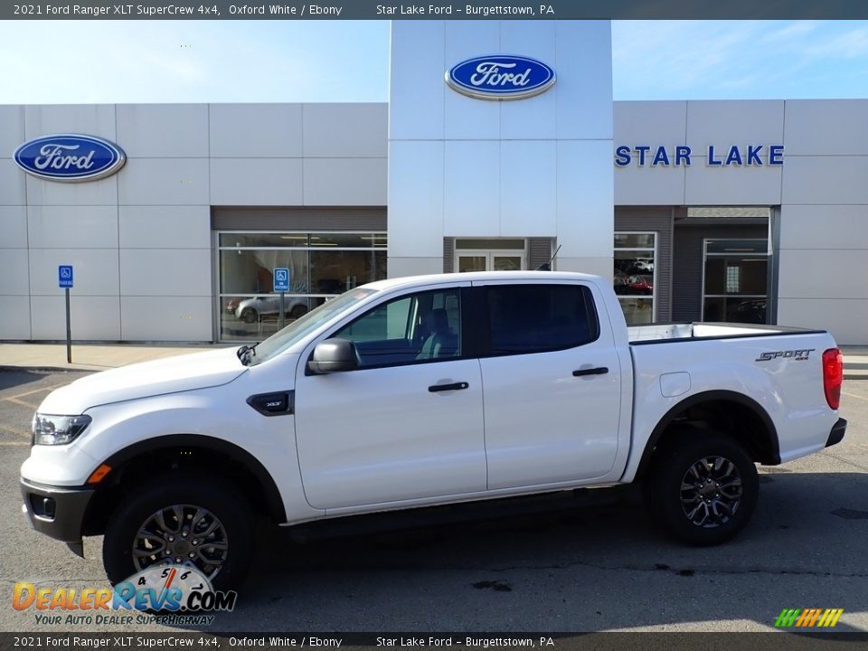 2021 Ford Ranger XLT SuperCrew 4x4 Oxford White / Ebony Photo #1