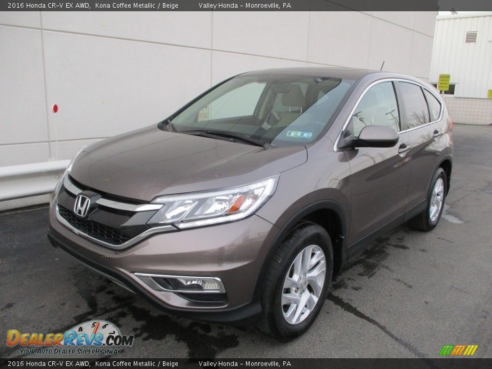 2016 Honda CR-V EX AWD Kona Coffee Metallic / Beige Photo #9