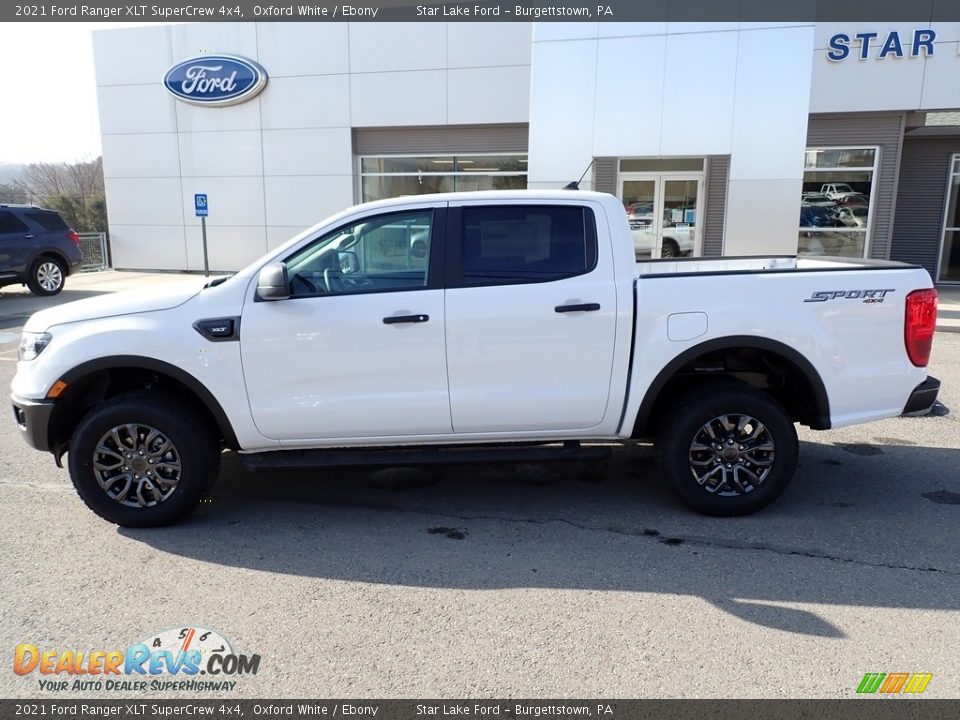 2021 Ford Ranger XLT SuperCrew 4x4 Oxford White / Ebony Photo #2