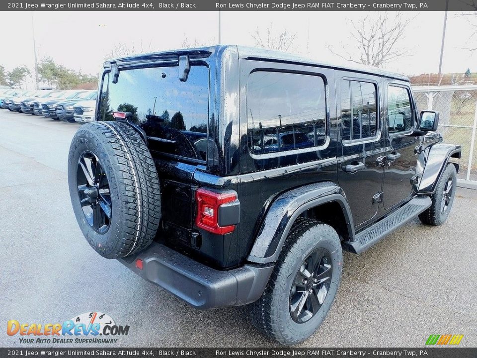 2021 Jeep Wrangler Unlimited Sahara Altitude 4x4 Black / Black Photo #5