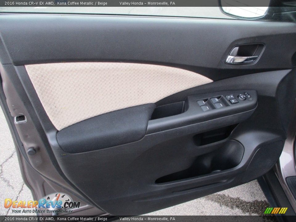 2016 Honda CR-V EX AWD Kona Coffee Metallic / Beige Photo #10