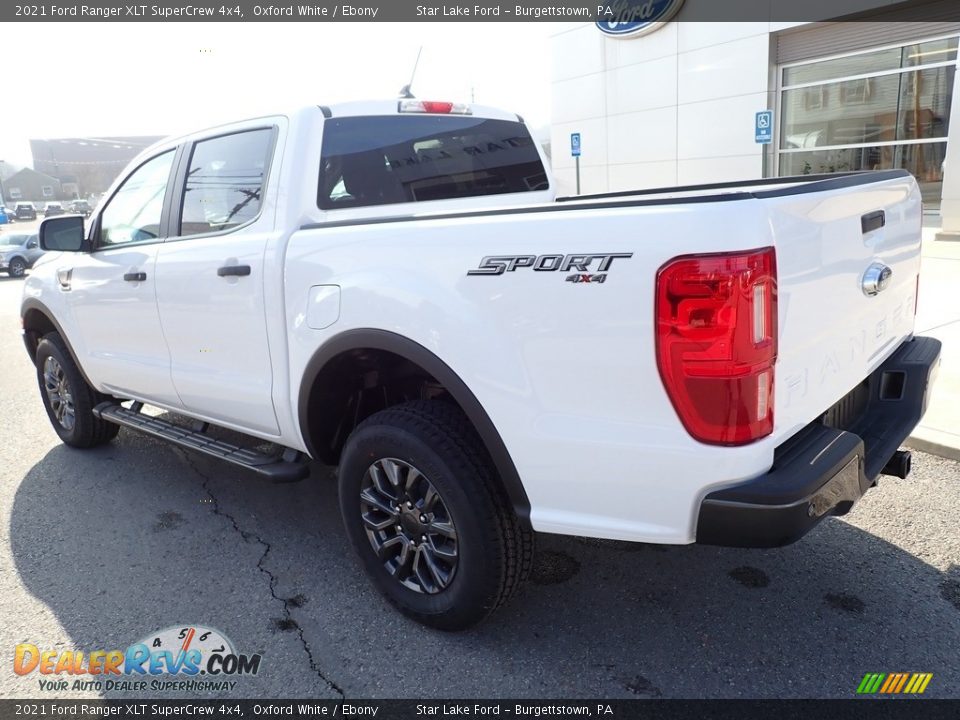 2021 Ford Ranger XLT SuperCrew 4x4 Oxford White / Ebony Photo #3