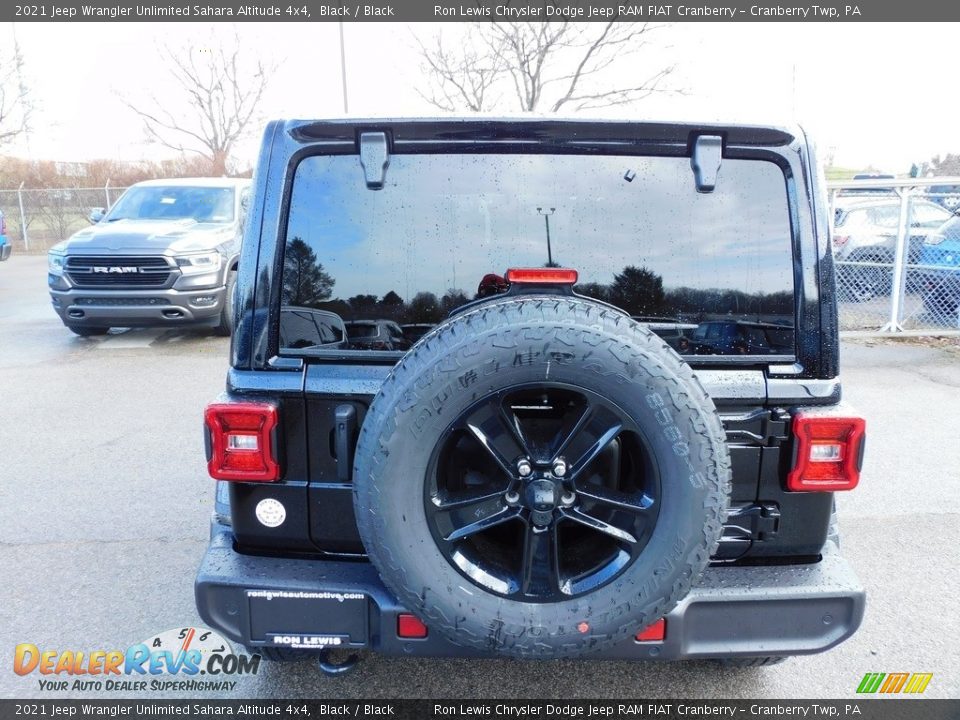 2021 Jeep Wrangler Unlimited Sahara Altitude 4x4 Black / Black Photo #6