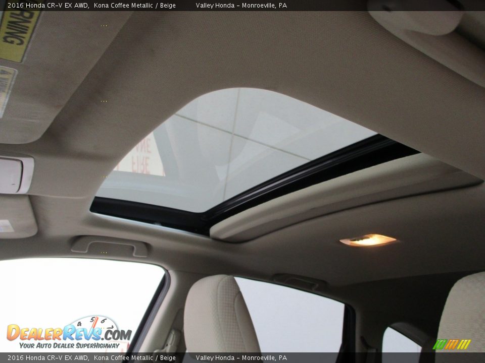 2016 Honda CR-V EX AWD Kona Coffee Metallic / Beige Photo #11