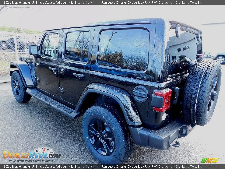 2021 Jeep Wrangler Unlimited Sahara Altitude 4x4 Black / Black Photo #8