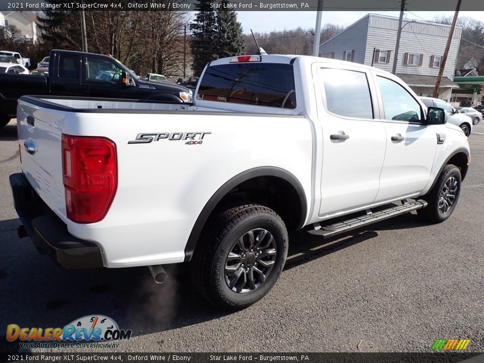 2021 Ford Ranger XLT SuperCrew 4x4 Oxford White / Ebony Photo #5