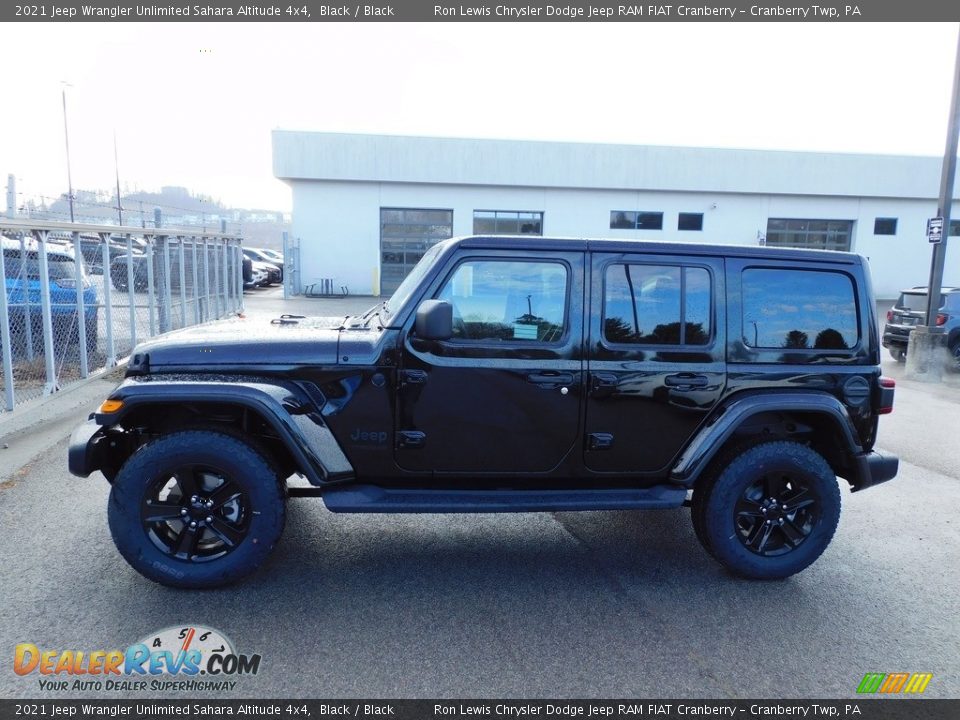 2021 Jeep Wrangler Unlimited Sahara Altitude 4x4 Black / Black Photo #9