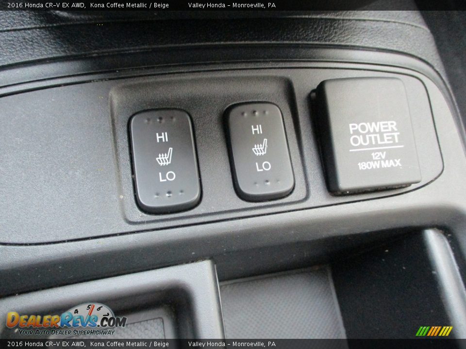 2016 Honda CR-V EX AWD Kona Coffee Metallic / Beige Photo #18
