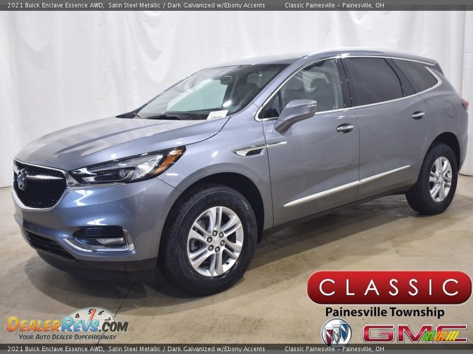 2021 Buick Enclave Essence AWD Satin Steel Metallic / Dark Galvanized w/Ebony Accents Photo #1