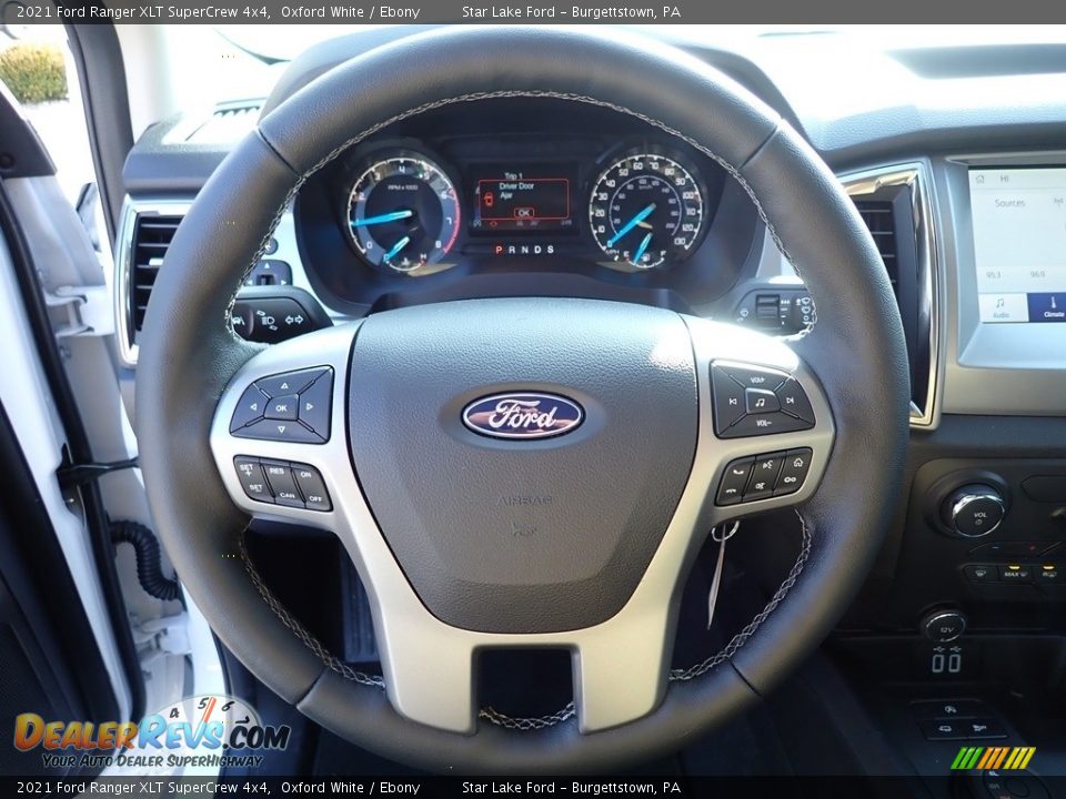 2021 Ford Ranger XLT SuperCrew 4x4 Steering Wheel Photo #15