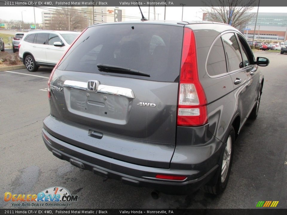 2011 Honda CR-V EX 4WD Polished Metal Metallic / Black Photo #5