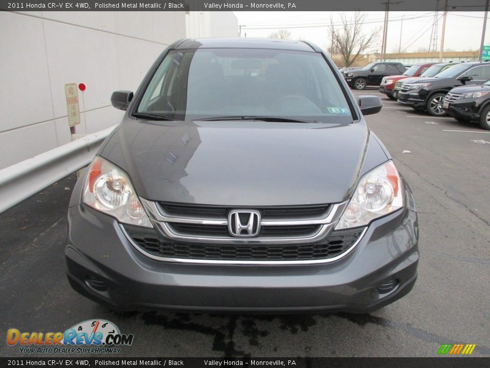 2011 Honda CR-V EX 4WD Polished Metal Metallic / Black Photo #8