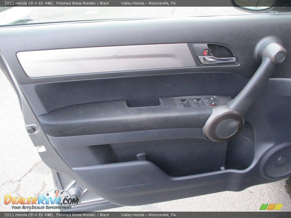 2011 Honda CR-V EX 4WD Polished Metal Metallic / Black Photo #10