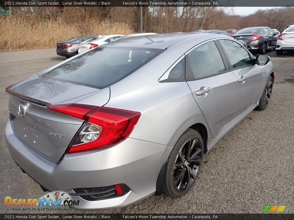 2021 Honda Civic Sport Sedan Lunar Silver Metallic / Black Photo #5