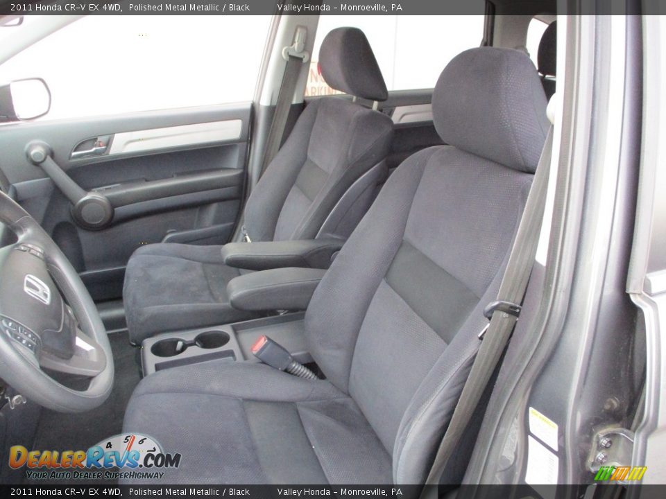 2011 Honda CR-V EX 4WD Polished Metal Metallic / Black Photo #12