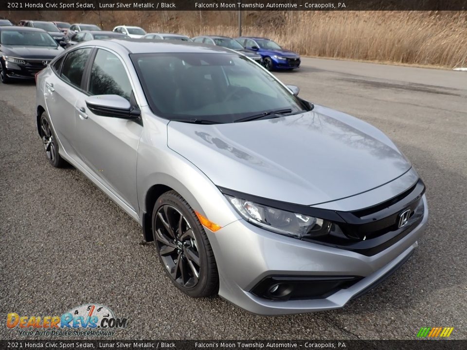 Front 3/4 View of 2021 Honda Civic Sport Sedan Photo #7