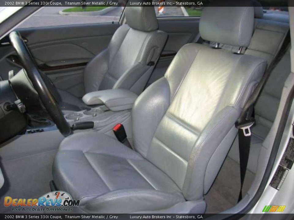 2002 BMW 3 Series 330i Coupe Titanium Silver Metallic / Grey Photo #7