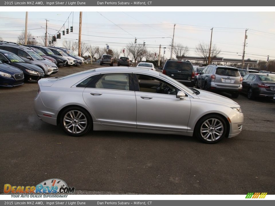 2015 Lincoln MKZ AWD Ingot Silver / Light Dune Photo #4