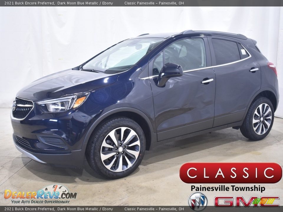 2021 Buick Encore Preferred Dark Moon Blue Metallic / Ebony Photo #1