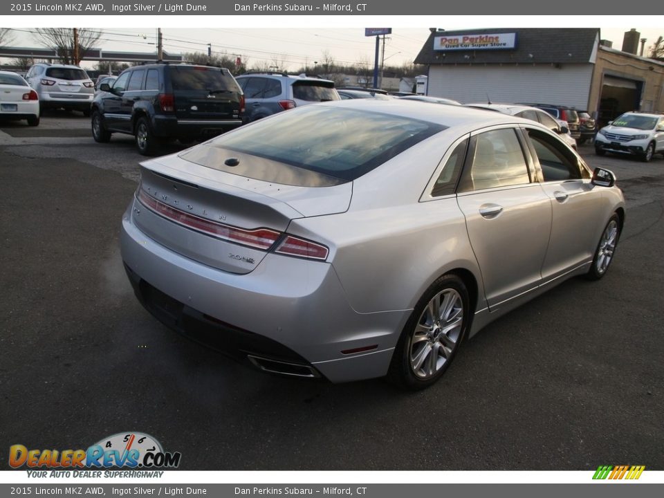 2015 Lincoln MKZ AWD Ingot Silver / Light Dune Photo #5