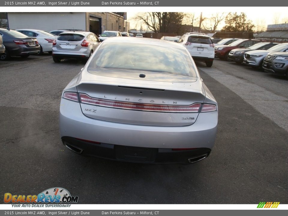 2015 Lincoln MKZ AWD Ingot Silver / Light Dune Photo #6