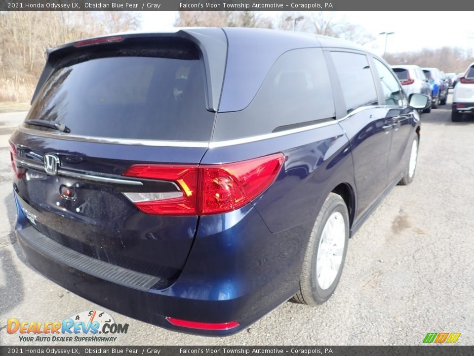 2021 Honda Odyssey LX Obsidian Blue Pearl / Gray Photo #6