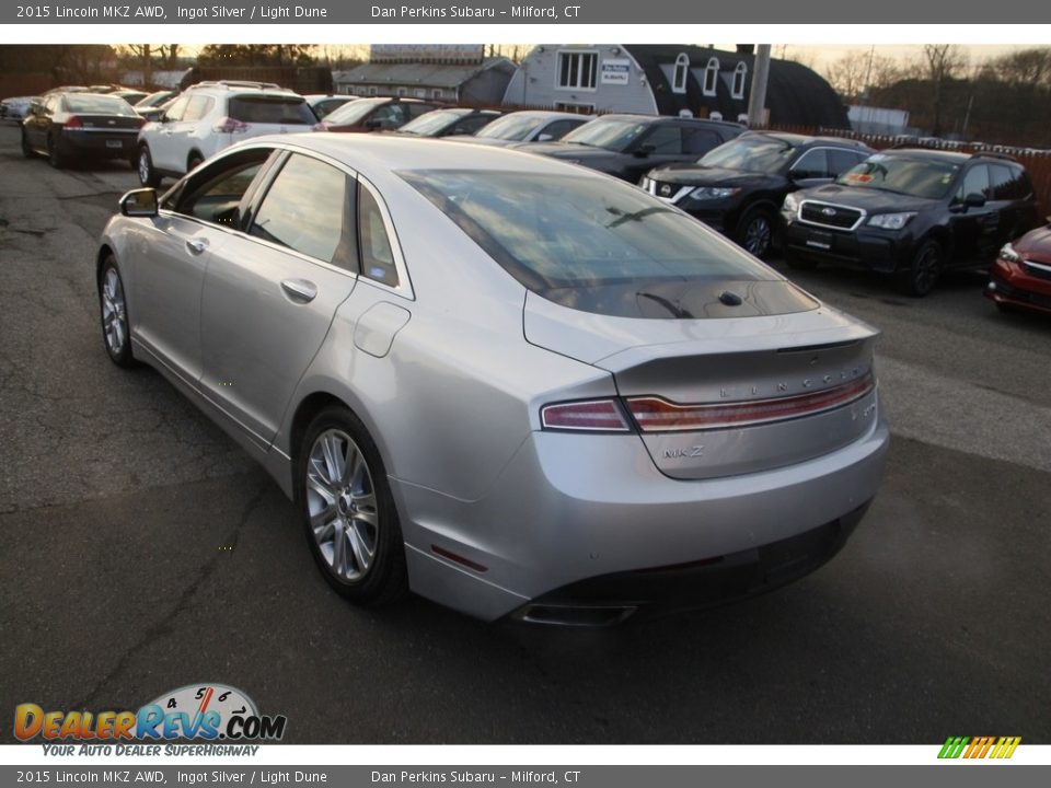 2015 Lincoln MKZ AWD Ingot Silver / Light Dune Photo #7