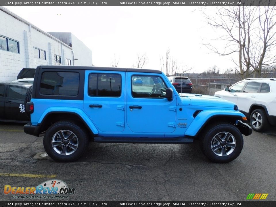 Chief Blue 2021 Jeep Wrangler Unlimited Sahara 4x4 Photo #4