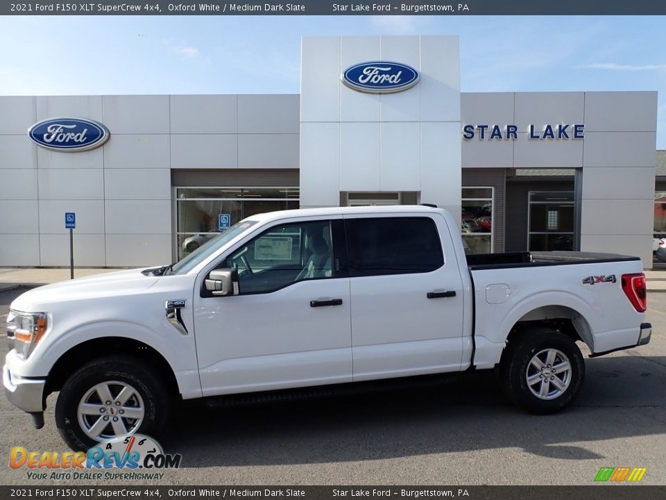 2021 Ford F150 XLT SuperCrew 4x4 Oxford White / Medium Dark Slate Photo #1