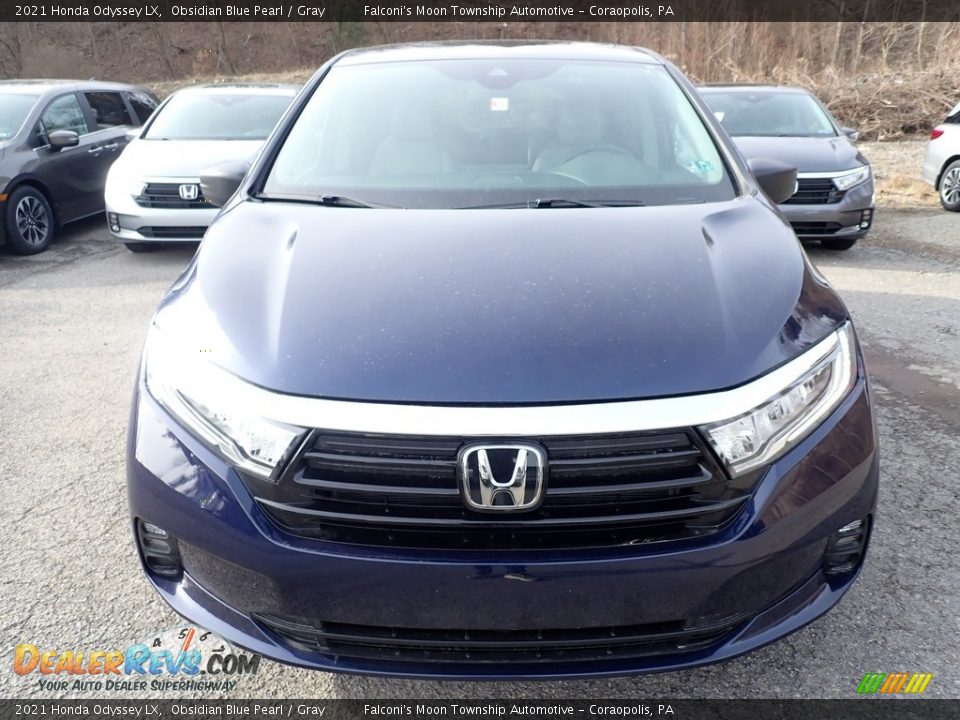 2021 Honda Odyssey LX Obsidian Blue Pearl / Gray Photo #8