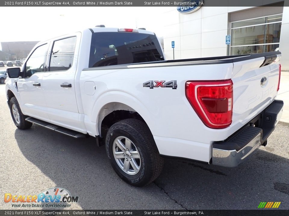 2021 Ford F150 XLT SuperCrew 4x4 Oxford White / Medium Dark Slate Photo #3