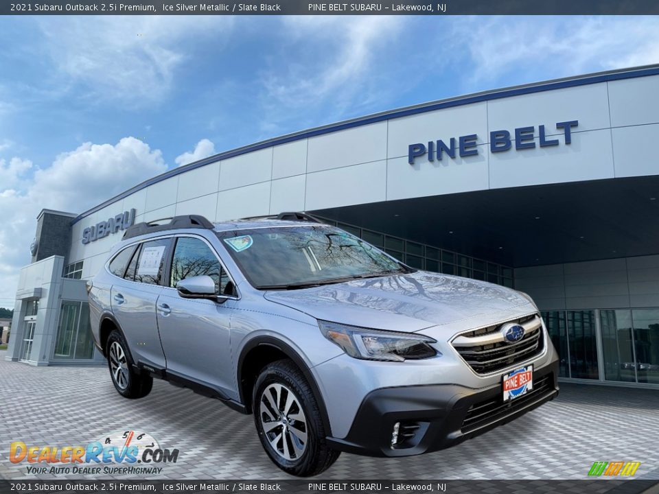 2021 Subaru Outback 2.5i Premium Ice Silver Metallic / Slate Black Photo #1