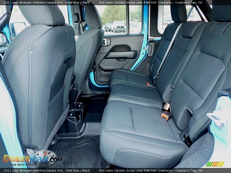 Rear Seat of 2021 Jeep Wrangler Unlimited Sahara 4x4 Photo #12