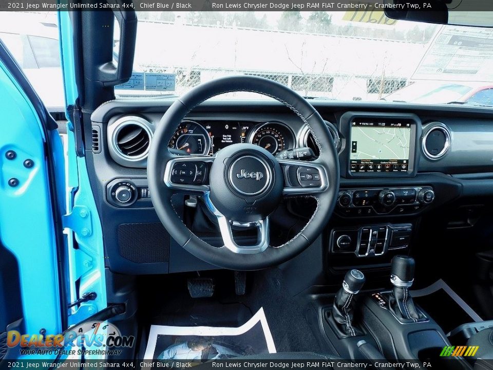 Dashboard of 2021 Jeep Wrangler Unlimited Sahara 4x4 Photo #13