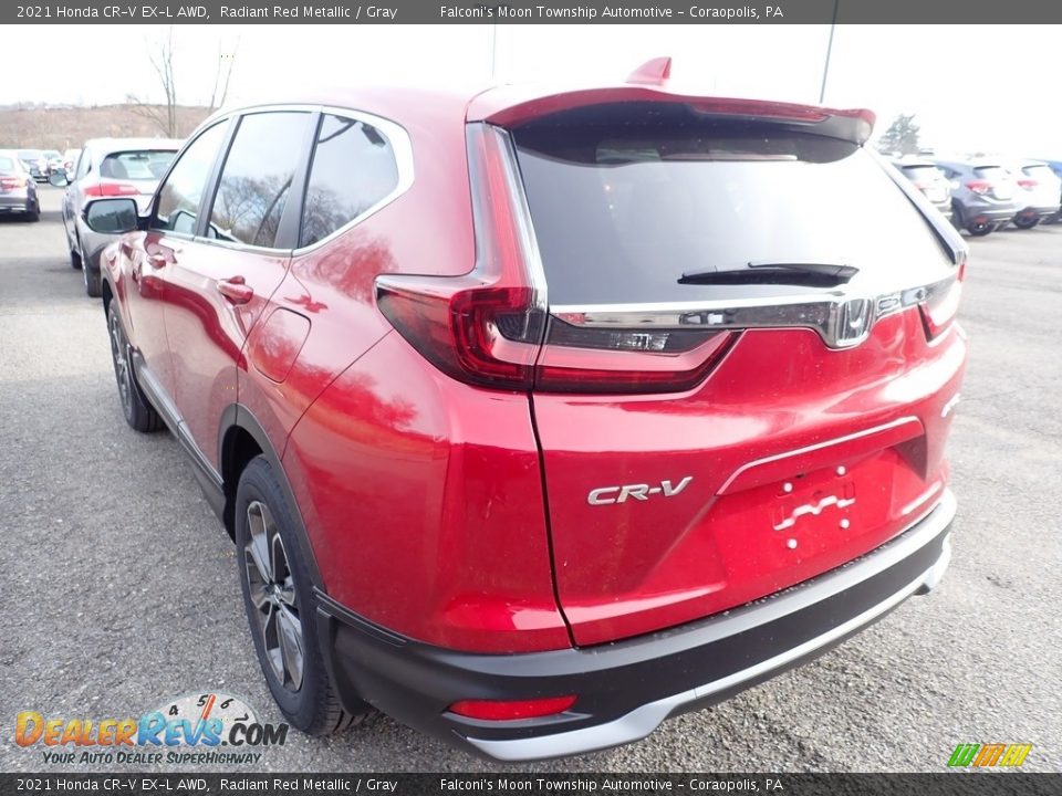 2021 Honda CR-V EX-L AWD Radiant Red Metallic / Gray Photo #3