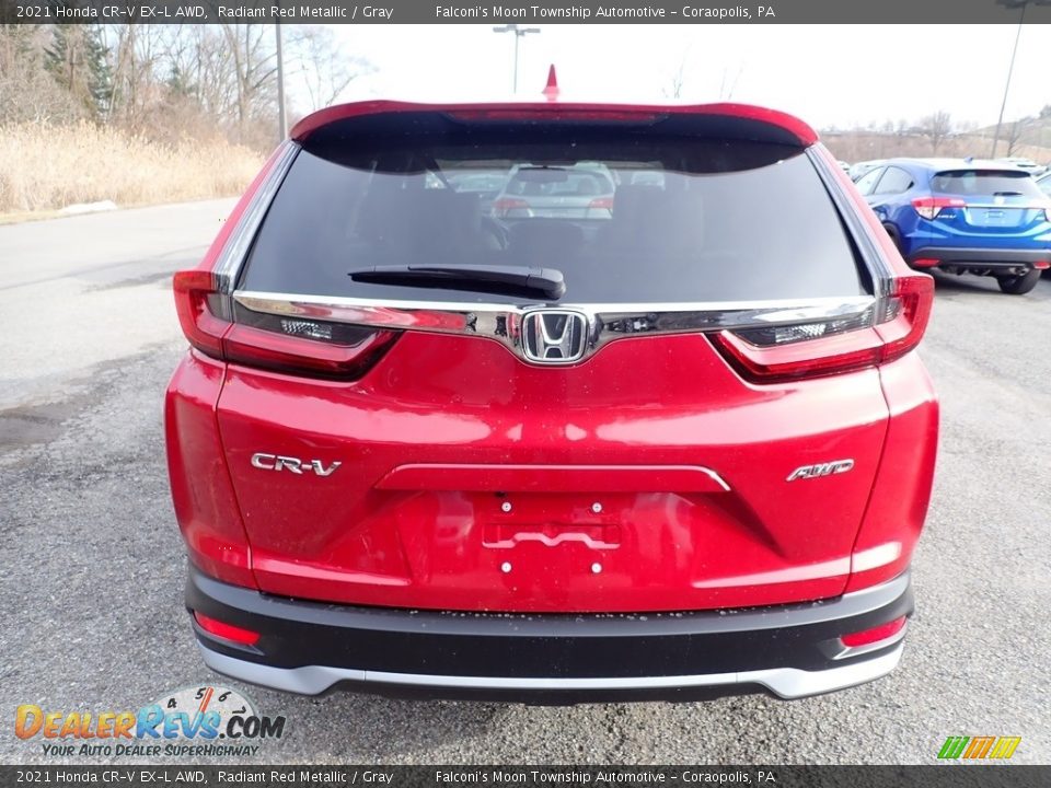 2021 Honda CR-V EX-L AWD Radiant Red Metallic / Gray Photo #4