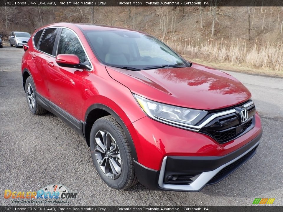 2021 Honda CR-V EX-L AWD Radiant Red Metallic / Gray Photo #6