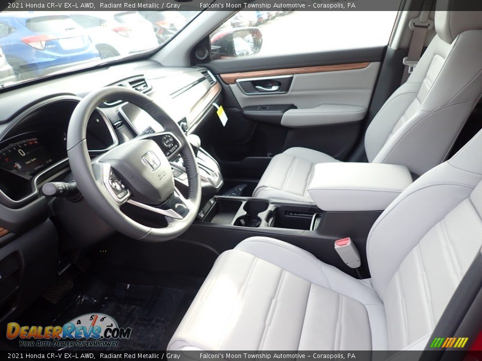 2021 Honda CR-V EX-L AWD Radiant Red Metallic / Gray Photo #8