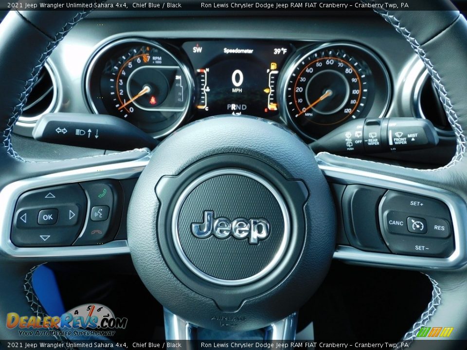 2021 Jeep Wrangler Unlimited Sahara 4x4 Steering Wheel Photo #19