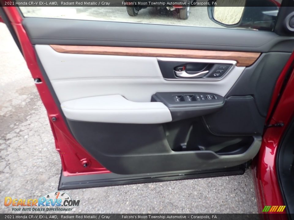 2021 Honda CR-V EX-L AWD Radiant Red Metallic / Gray Photo #11