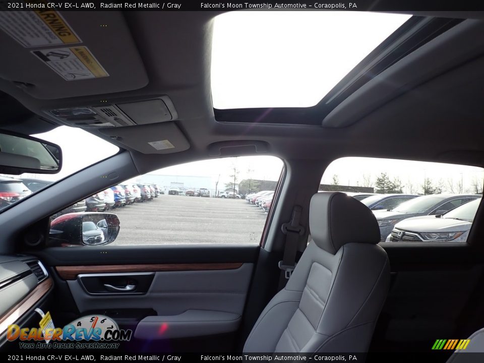 2021 Honda CR-V EX-L AWD Radiant Red Metallic / Gray Photo #13
